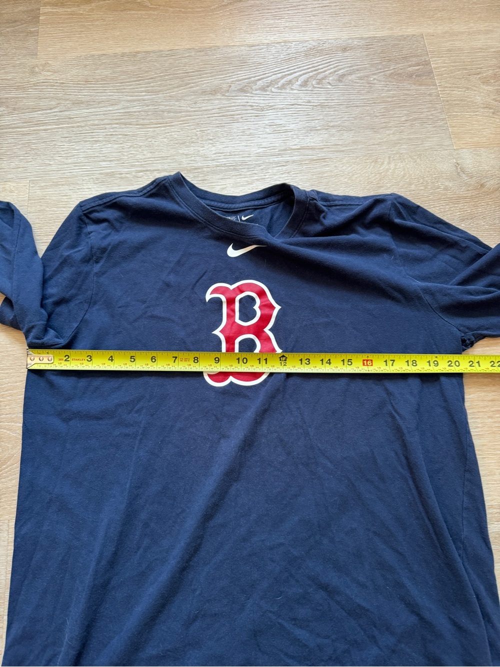 Nike Dri-Fit Boston Red Sox Logo Blue Long Sleeve Shirt Men’s Size Large - Picture 6 of 6